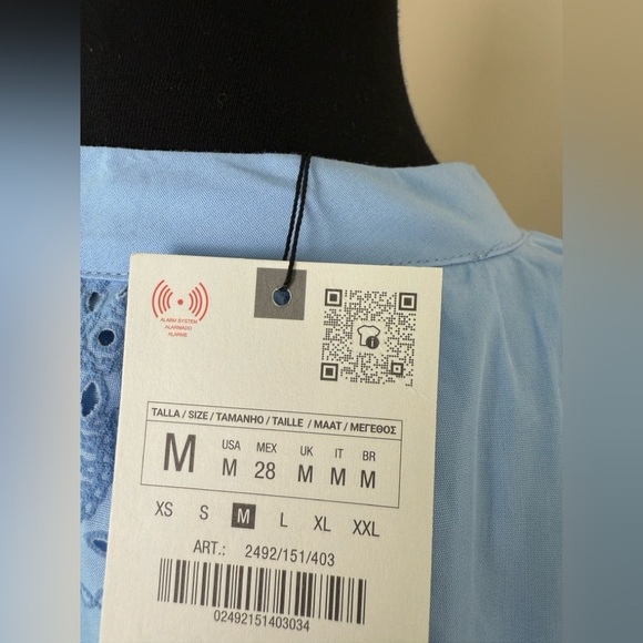 RUBBERIZED EMBROIDERY POPLIN DRESS - Picture 12 of 12